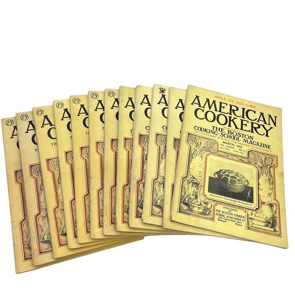 American Cookery Magazine Random Issues Depression Era Lot of 12 1932-1937 VTG